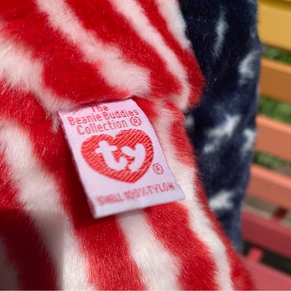 Ty Bundle of 2️⃣ Patriotic Bears 🇺🇸🐻 Spangle Beanie Buddy + Hero Beanie Baby - Picture 6 of 15
